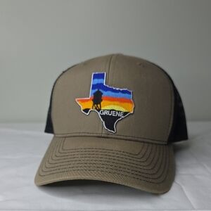 Tan and Black Mesh Back Gruene,Texas Patch Cap